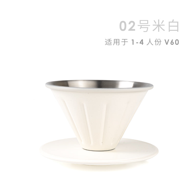AIR FLOW - STAINLESS STEEL DRIPPER - CREAMY WHITE 02