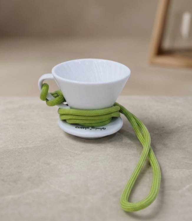 COFFEE BLENDS ZONE TASTING CUP WHITE GREEN