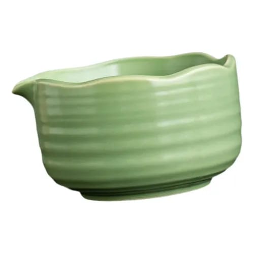 MATCHA BOWL WITH SPOUT - LEMON GREEN