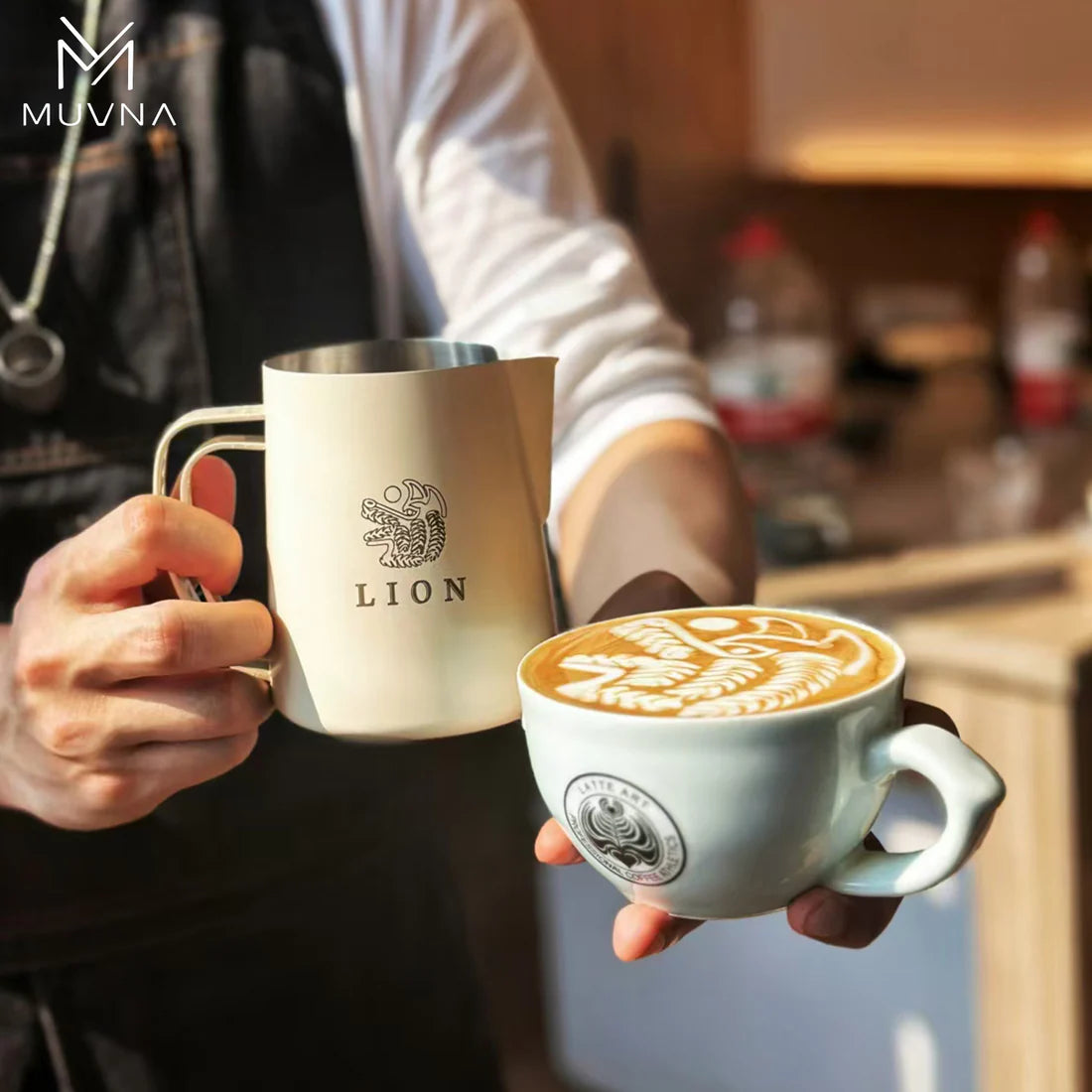 MUVNA - DBW LATTE ART PITCHER WHITE - 600ML