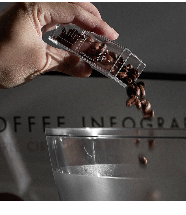 MUVNA-COFFEE BEAN SEAL DISPLAY BOTTLE - 12
