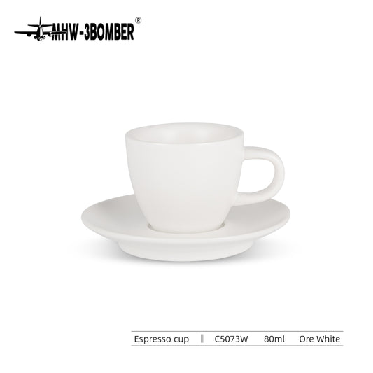 MHW -3BOMBER CERAMIC ESPRESSO CUP - 80ML WHITE