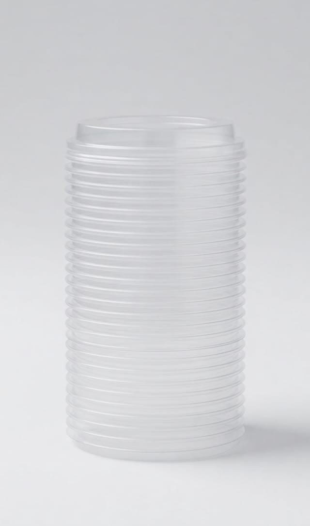 PLASTIC CUPS LIDS 25PCS