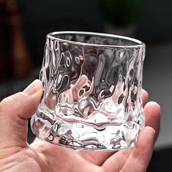 GLASS ROTATABLE CUP 275ML- GLACIER