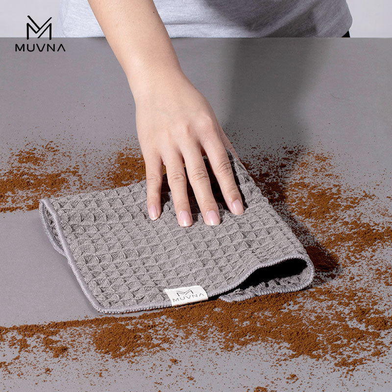 MUVNA-Waffle towel- GRAY