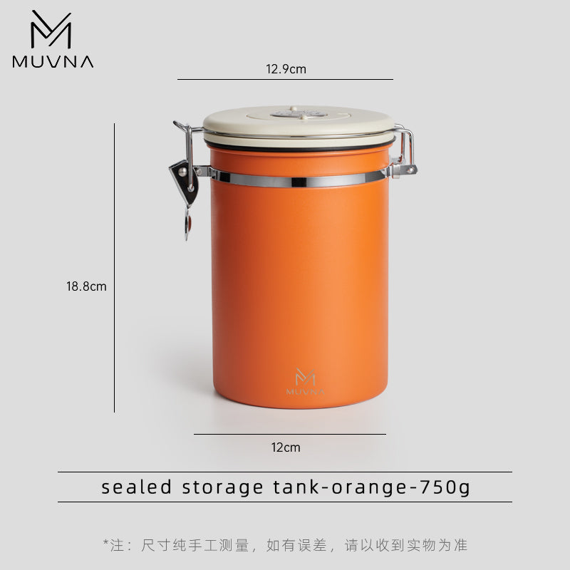 MUVNA-SEALED STORAGE TANK ORANGE 750ml