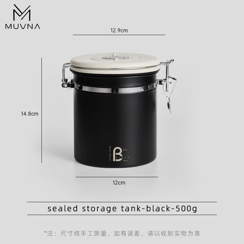 MUVNA-SEALED STORAGE TANK BLACK -500ML