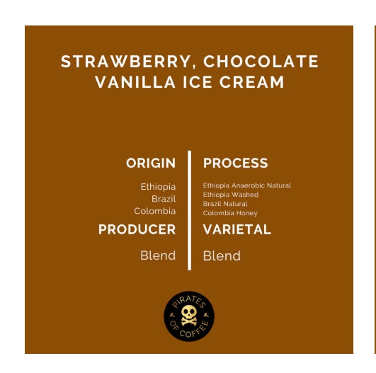 PIRATES OF COFFEE - STRAWBERRY SUNDAE 250G