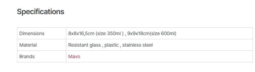 MAVO LMTD - OBSIDIAN BLACK FRENCH PRESS 600ML