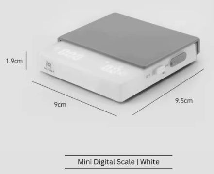 MUVNA - PSYCHE SMART MINI ELECTRONIC SCALE - WHITE