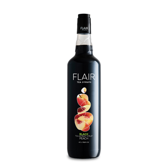 FLAIR-BLACK TEA SYRUP PEACH CLASSIC PET 1LT