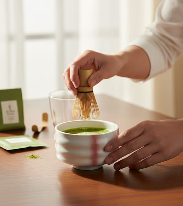 MATCHA BOWL  - WHITE & PINK