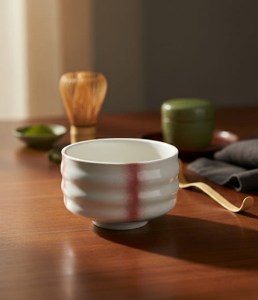 MATCHA BOWL  - WHITE & PINK