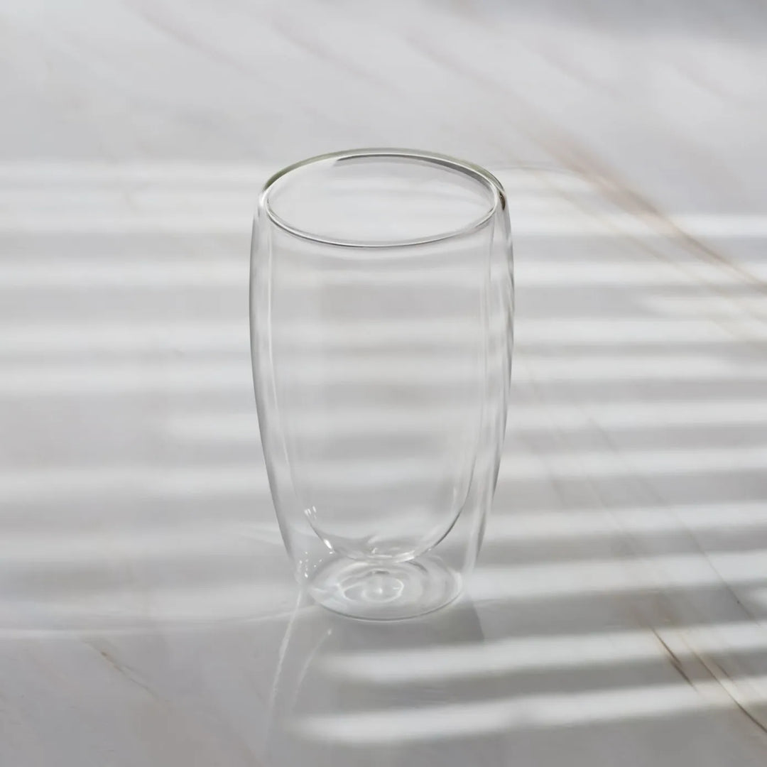 DOUBLE WALL GLASS CUP 450ML