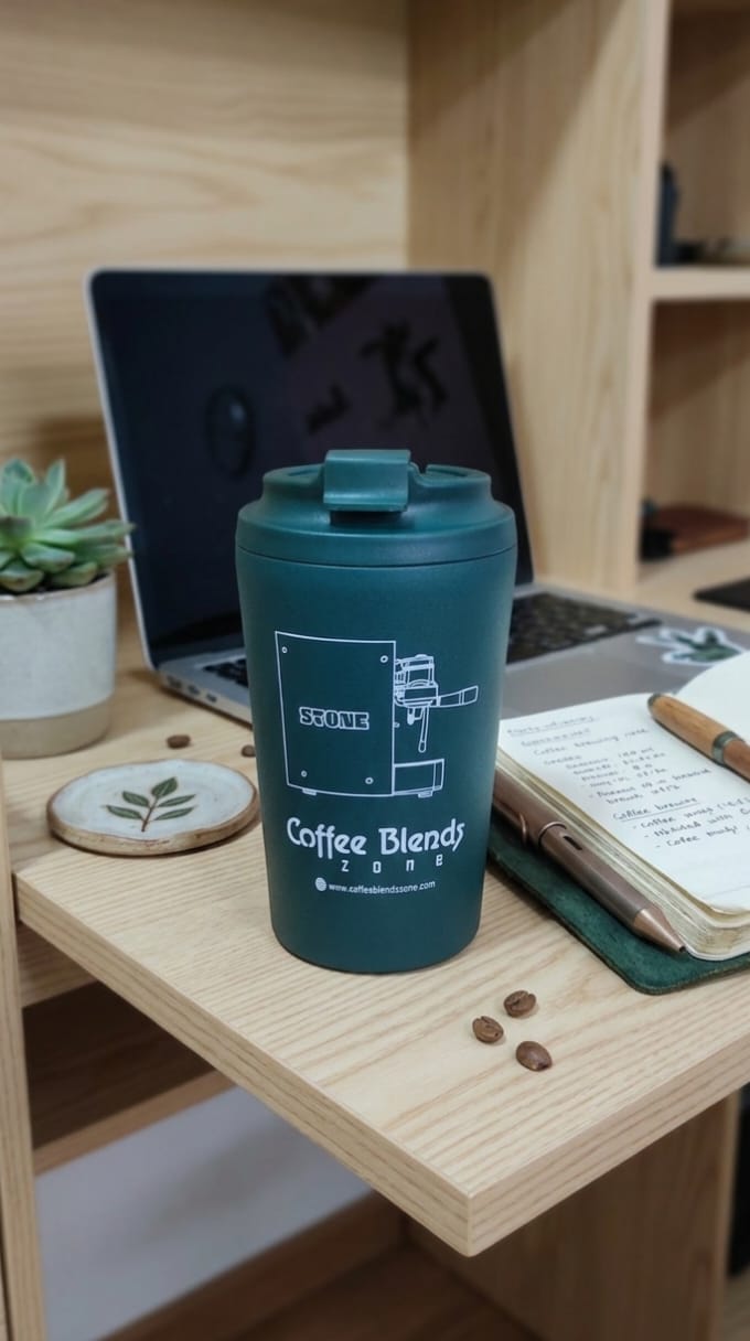 COFFEE BLENDS ZONE TUMBLER 12OZ - DARK GREEN