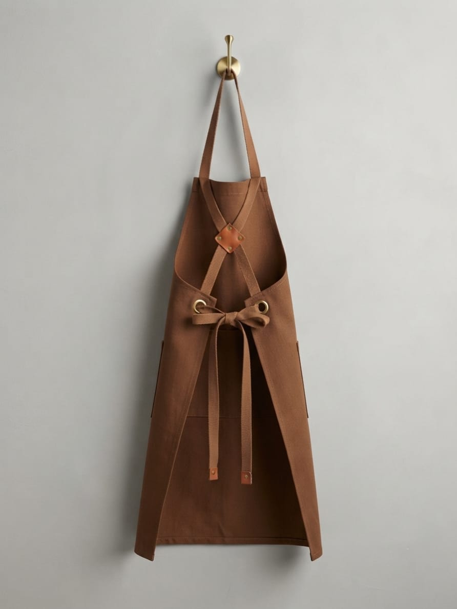BARISTA APRON - COFFEE BROWN