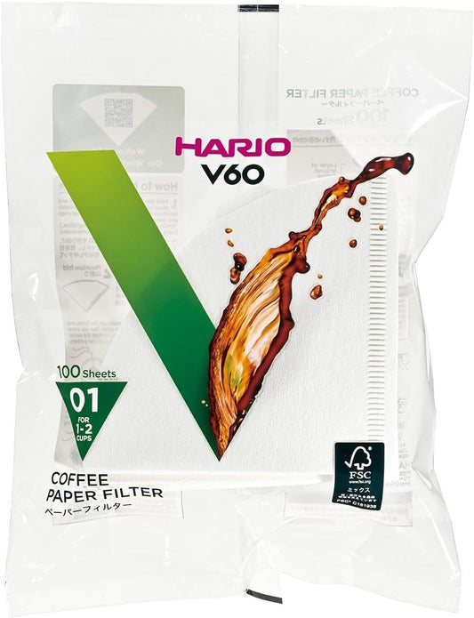 Hario V60 01 FILTERS (V60) 100PCS