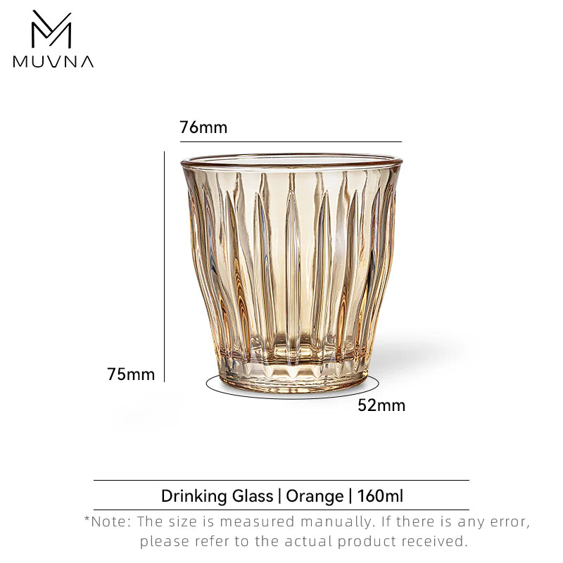 MUVNA-TIVAT GLASS CUP 160 ML-BROWN