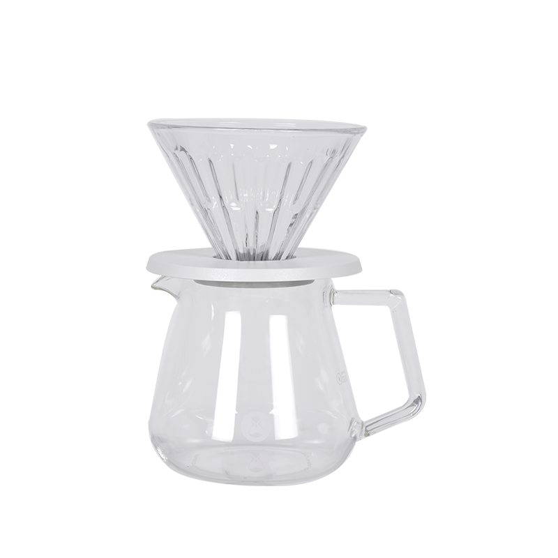TIMEMORE- Crystal Eye Glass Dripper 02 PC Holder White