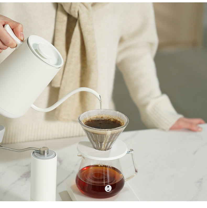 TIMEMORE - Crystal Eye Brewer Set Glass Dripper 02 White Server 600ml