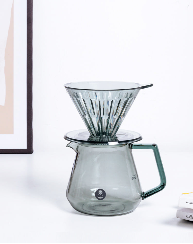 TIMEMORE - Crystal Eye Brewer Set PCTG Dripper 01 Transparent Black