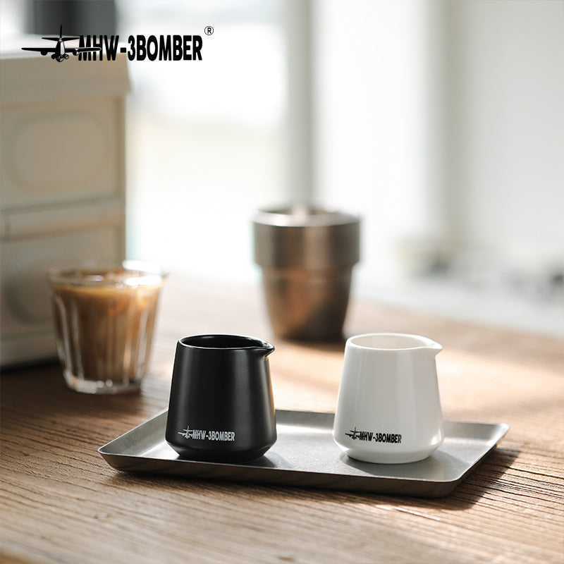 MHW-Ceramic small milk cup white -80ML