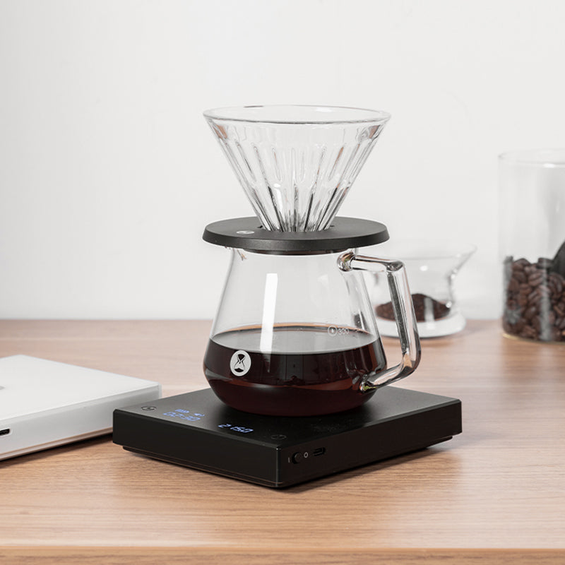 TIMEMORE- Crystal Eye Brewer Set Glass Dripper 02 Black Server 600ml