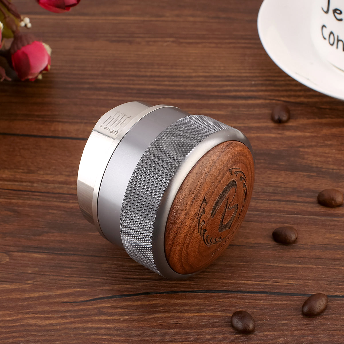 Barista Space - Wooden Handless adjustable distribution 58.4 mm Grey