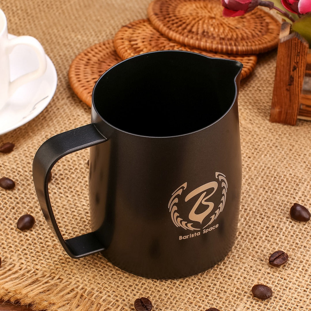 BaristaSpace - Teflon Black Pitcher 450ml