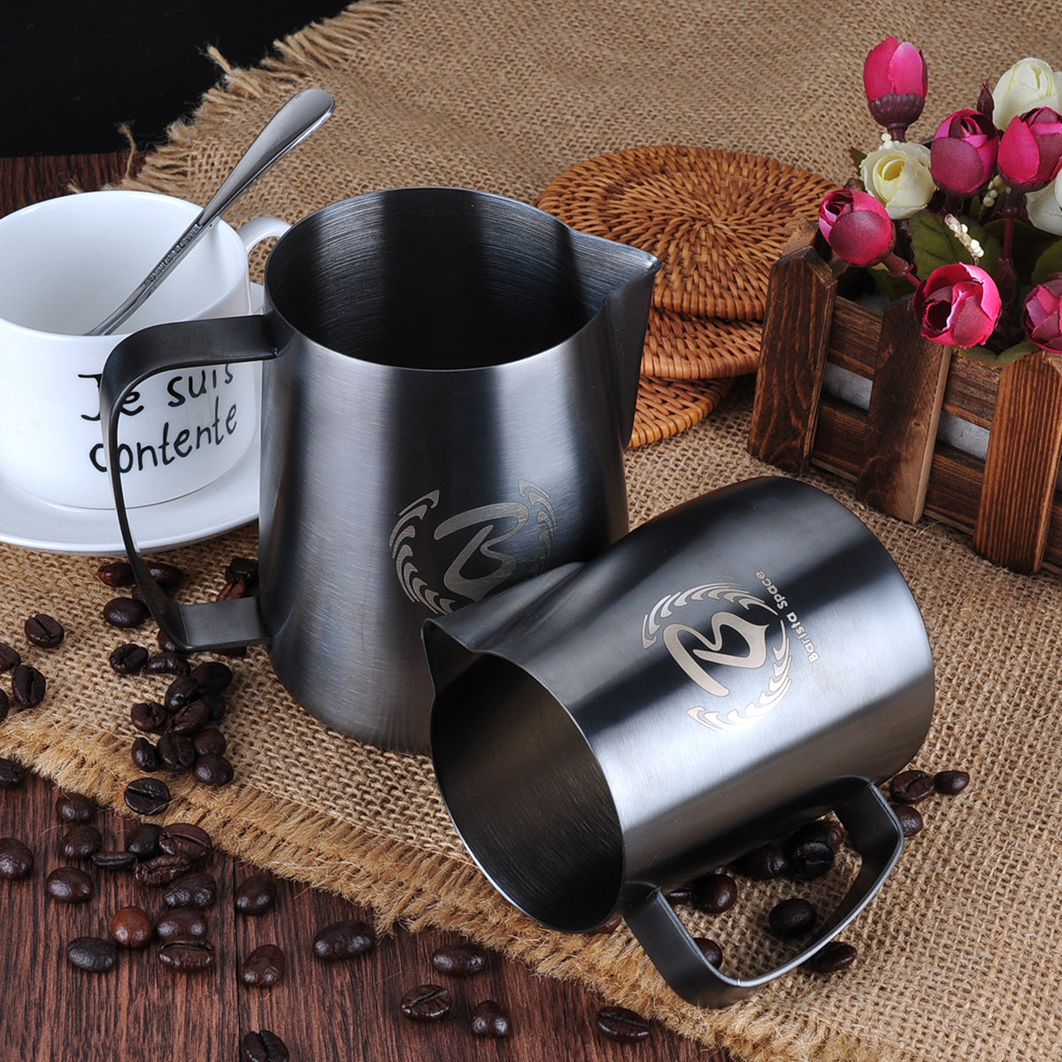 BARISTA SPACE- Sandy Black 350 ML -600 ML