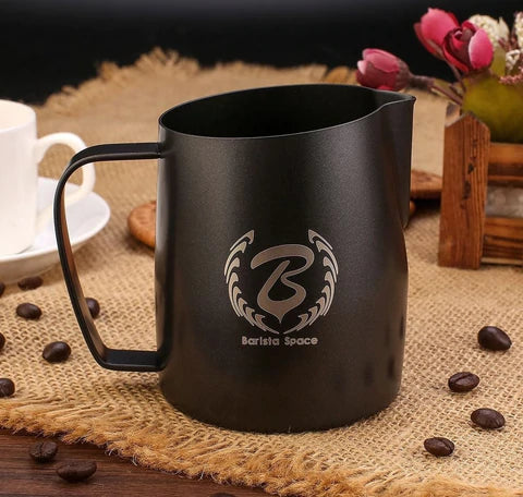 BaristaSpace -  Teflon Black Pitcher 450ml