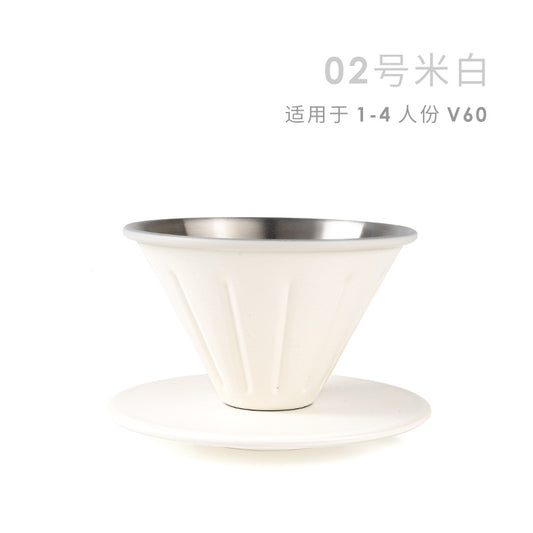 AIR FLOW - STAINLESS STEEL DRIPPER - CREAMY WHITE 02
