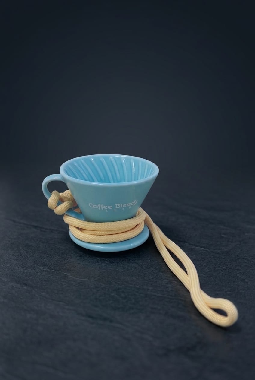 COFFEE BLENDS ZONE TASTING CUP BLUE ORANGE