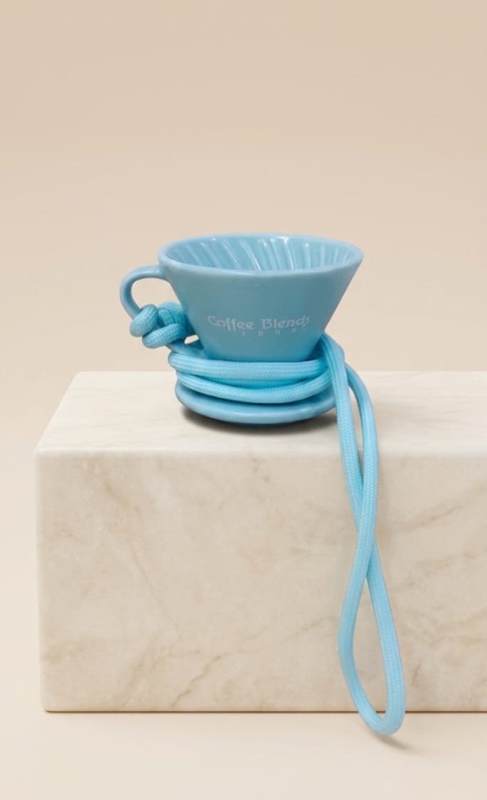 COFFEE BLENDS ZONE TASTING CUP BLUE BLUE