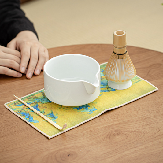 MATCHA BOWL WITH SPOUT - WHITE