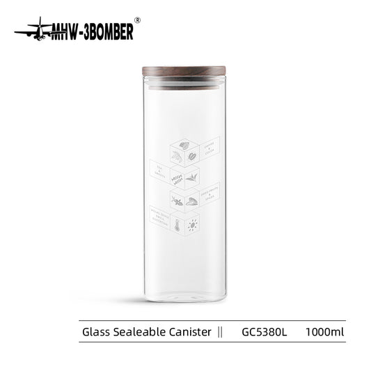 MHW- GLASS SEALED CANSISTER 1000ML