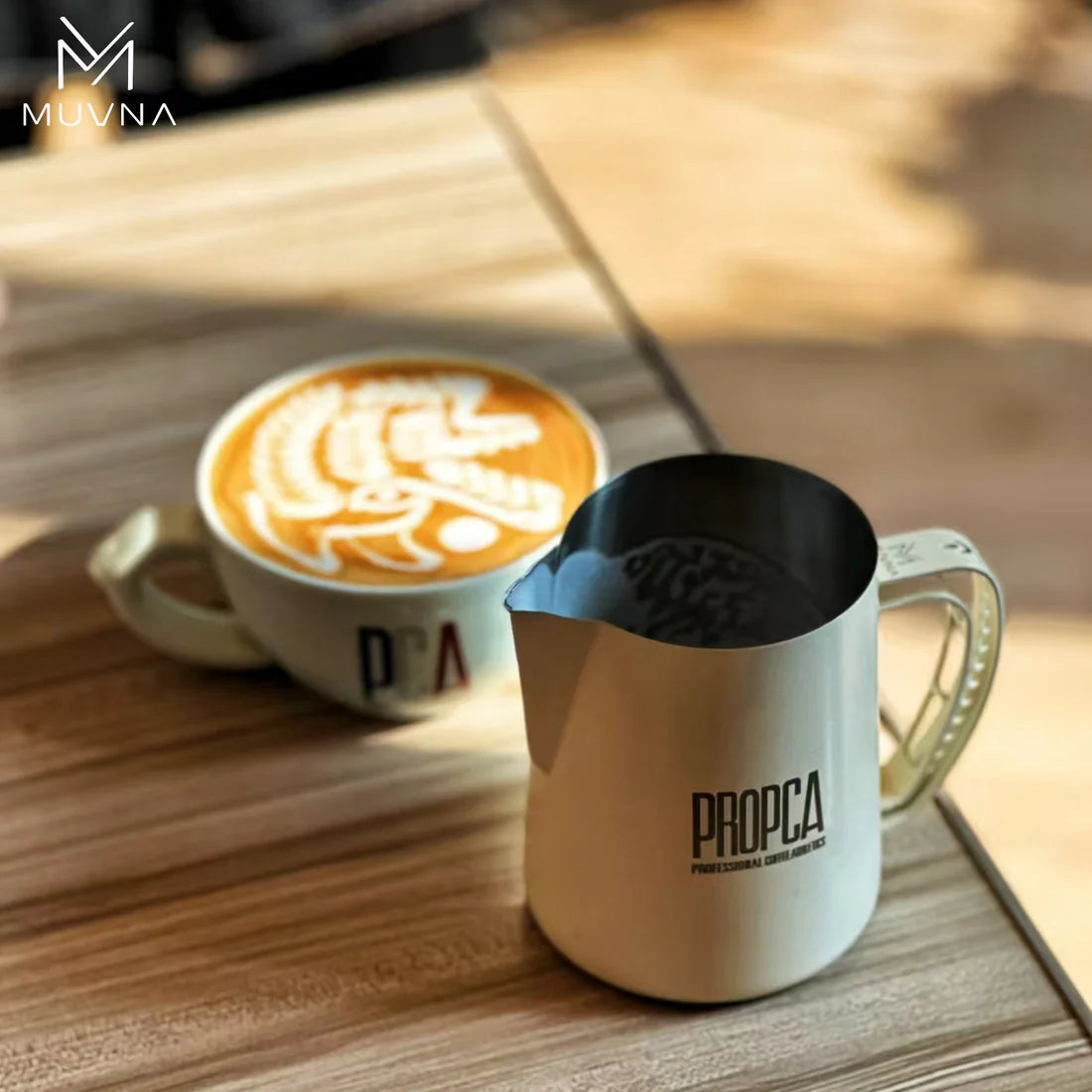 MUVNA - DBW LATTE ART PITCHER WHITE - 600ML