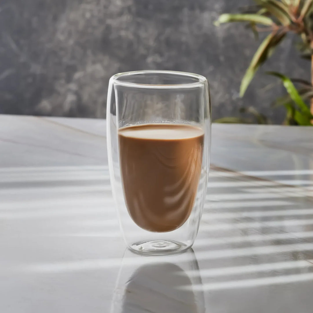 DOUBLE WALL GLASS CUP 450ML