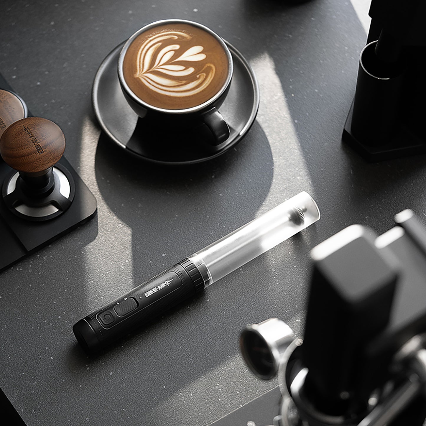 MHW-Magician Electric Milk Frother Black
