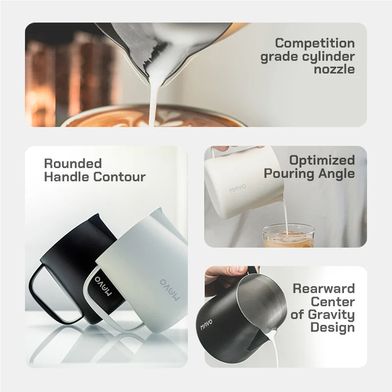 MAVO LMTD - DRAIFT MILK PITCHER 400ML - WHITE