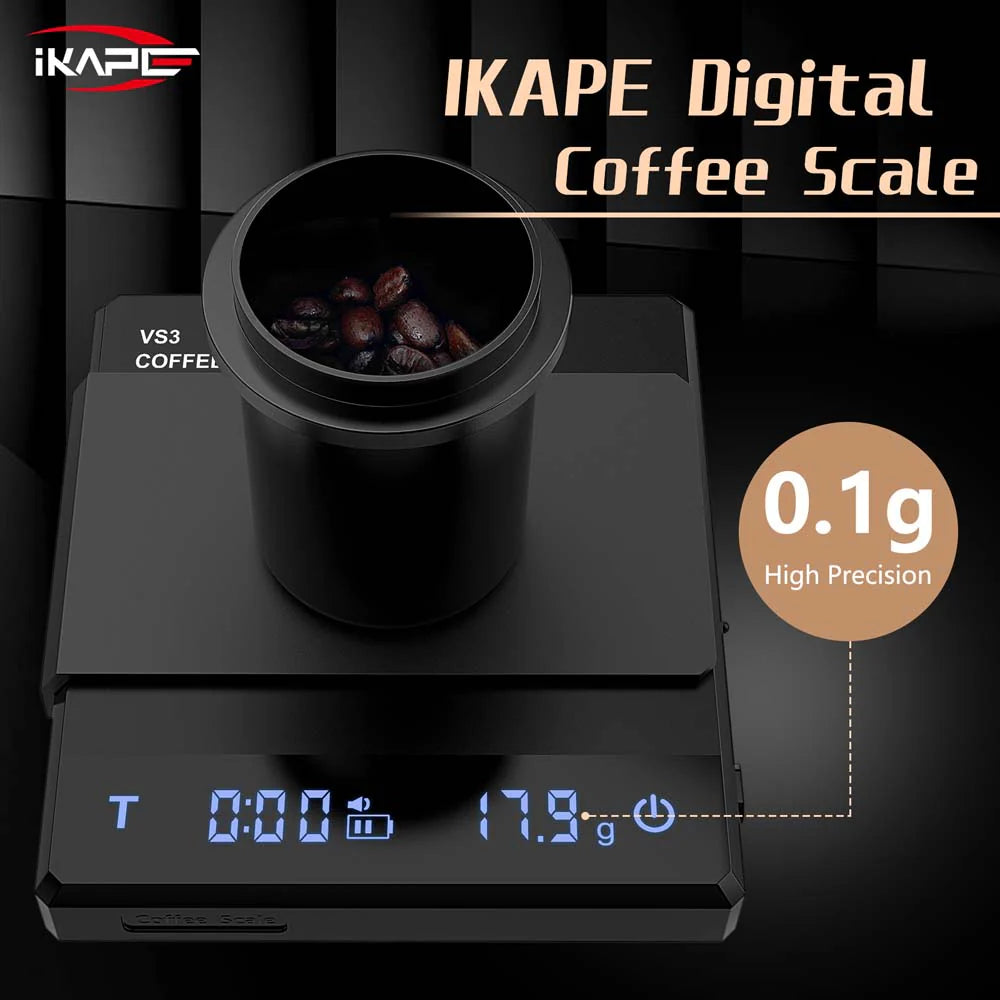 IKAPE - ABS V1 ELECTRONIC COFFEE SCALE - BLACK