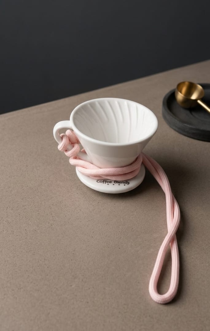 COFFEE BLENDS ZONE TASTING CUP WHITE PINK