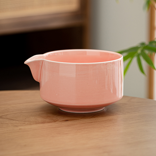 MATCHA BOWL WITH SPOUT - PINK