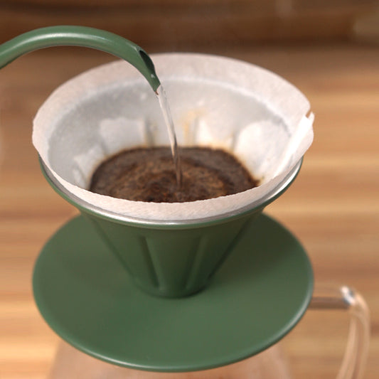 AIR FLOW - COFFEE DRIPPER STAINLESS STEEL - DARK GREEN 01