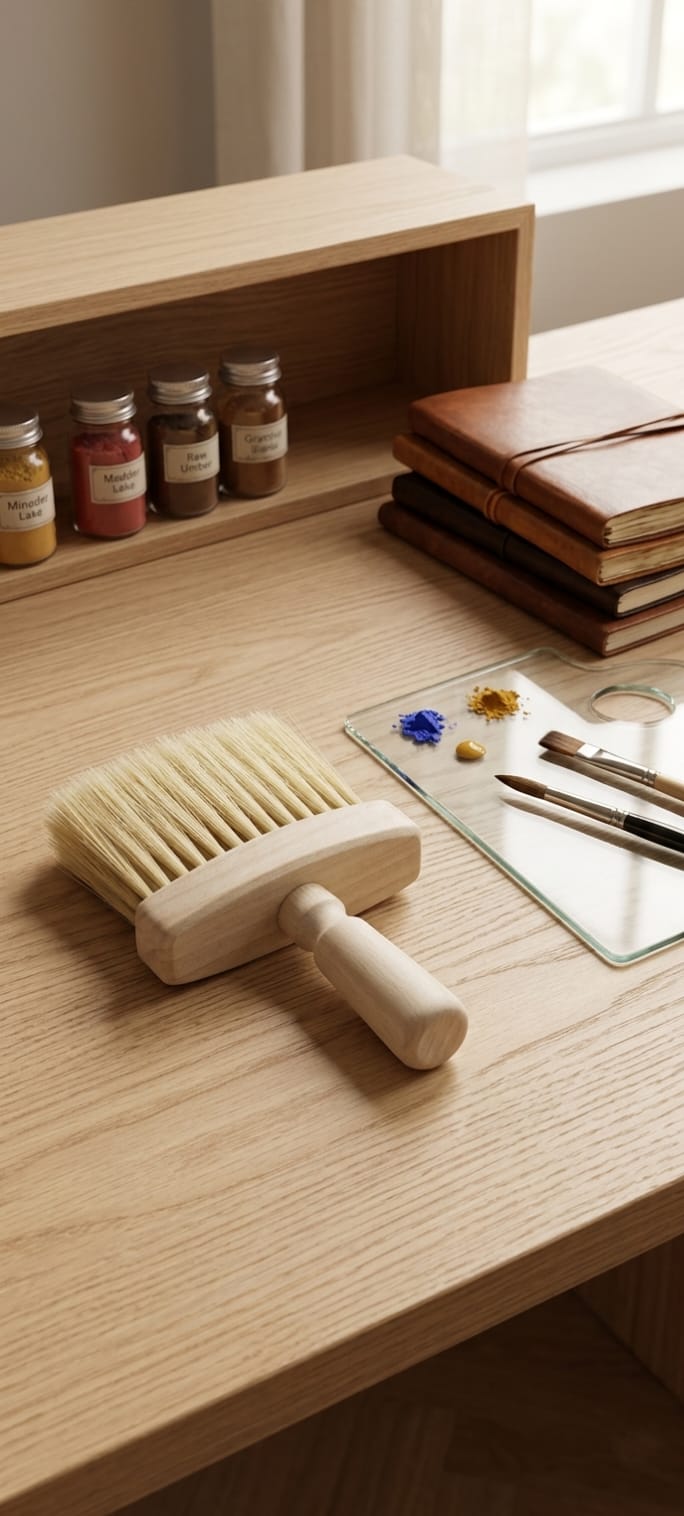 CLEANING BRUSH - LIGHT WOOD
