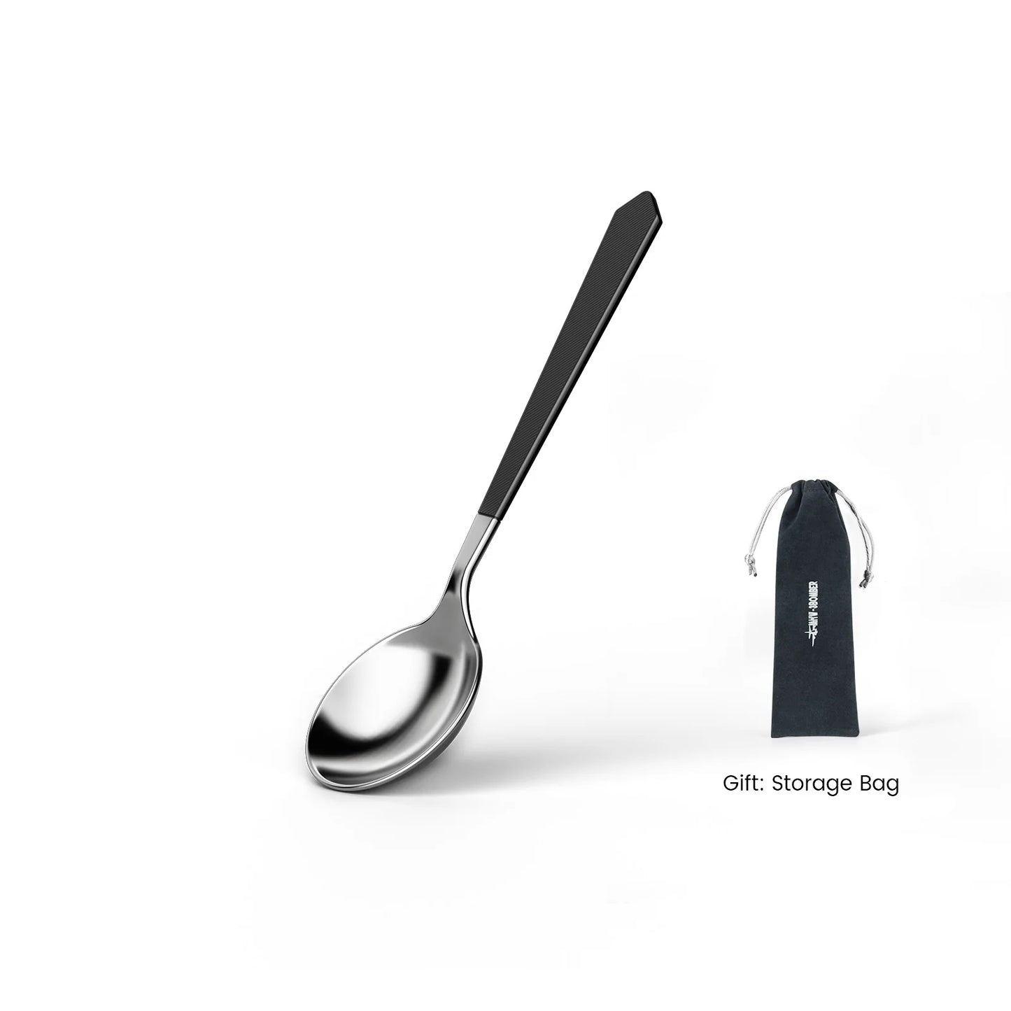 MHW-CUPPING SPOON - BLACK SILVER