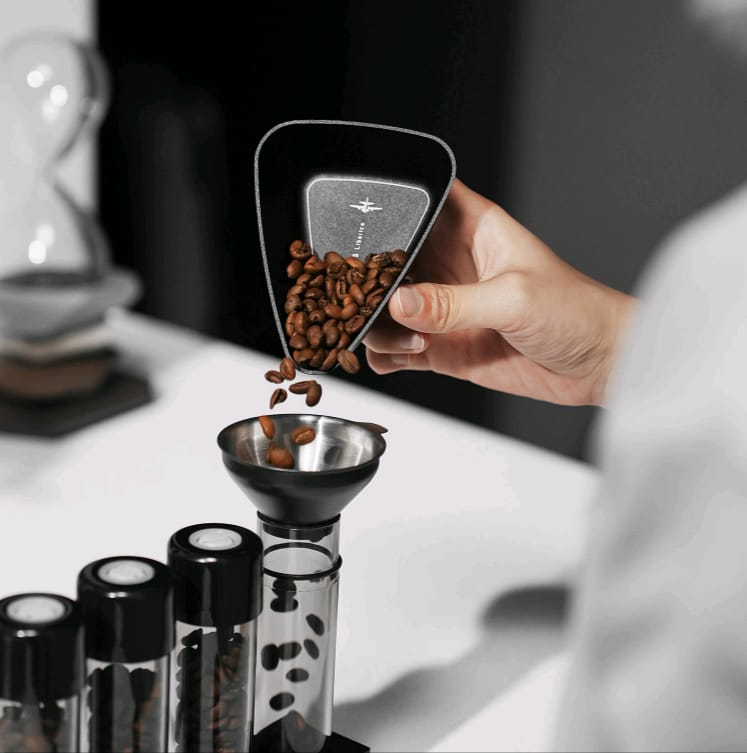 MHW - BEANBOAT COFFEE BEAN DOSING CUP - BLACK