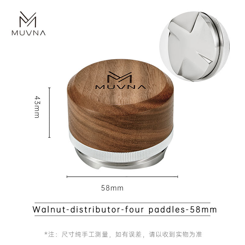 MUVNA-walnut-distributor-four paddles-58mm