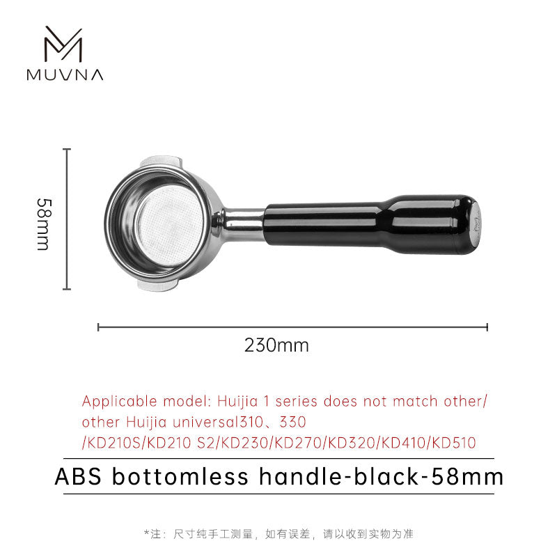 MUVNA-ABS bottomless handle-black-58mm