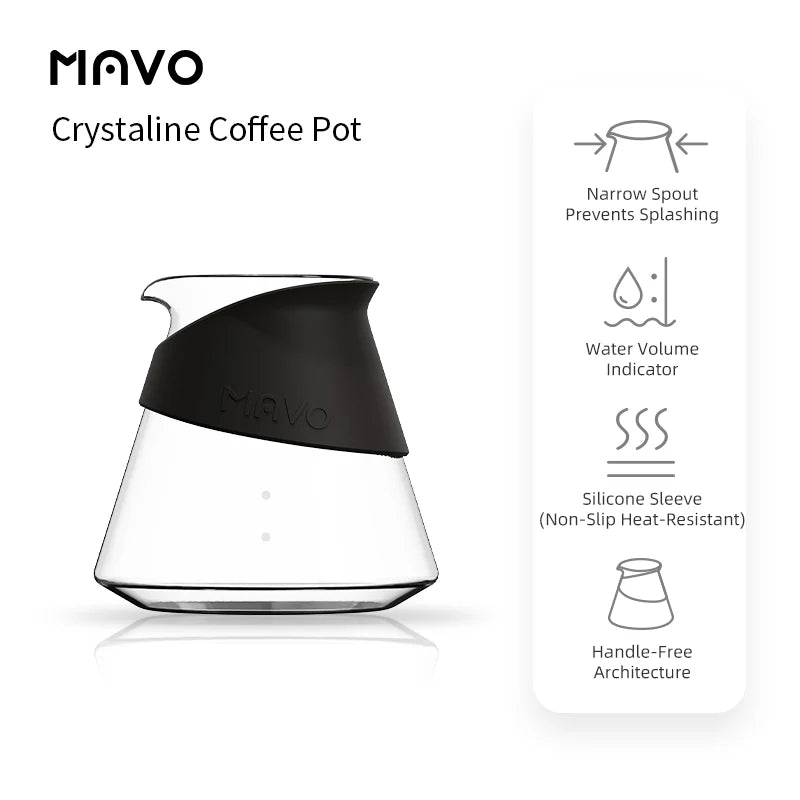 MAVO LMTD - CRYSTALINE COFFEE POT 300ML
